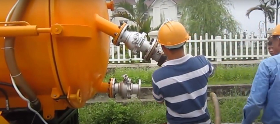 hút bể phốt tại thạch thất